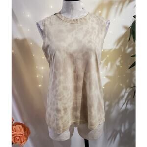 Lululemon All Yours Tank Top Marmoleado Tie Dye Lemon Chiffon Trench Size 2